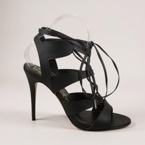 Kate and Mel Strappy High Heels Black - Picture 1 of 10